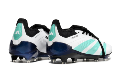 Adidas Predator Elite Foldover Tongue FG Low-Tops Soccer Cleats - White/Jade/Black
