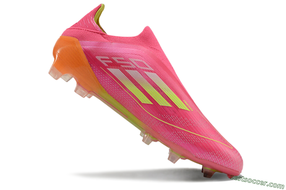 Adidas F50 Elite FG Low-Tops Soccer Cleats - Pink/Yellow/Orange 4