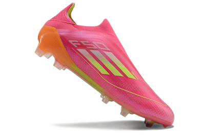 Adidas F50 Elite FG Low-Tops Soccer Cleats - Pink/Yellow/Orange