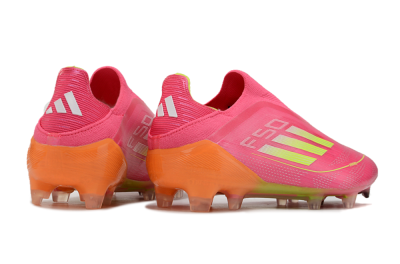 Adidas F50 Elite FG Low-Tops Soccer Cleats - Pink/Yellow/Orange