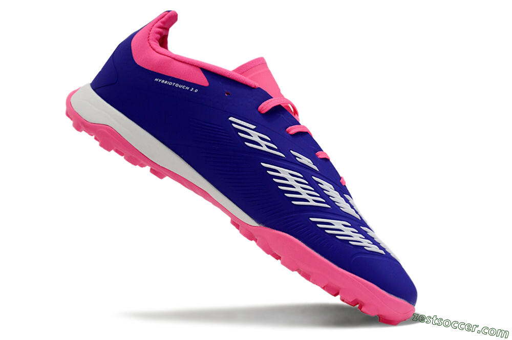 Adidas Predator 24 Elite TF Low-Tops Soccer Shoes - Blue/White/Pink 4