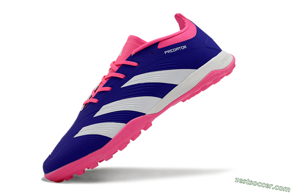 Adidas Predator 24 Elite TF Low-Tops Soccer Shoes - Blue/White/Pink 5