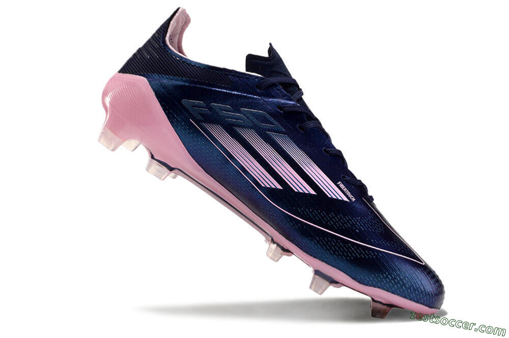 Adidas F50 Elite FG Low-Tops Soccer Cleats - Blue/Pink/Black 4