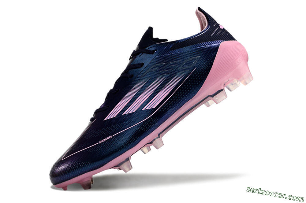 Adidas F50 Elite FG Low-Tops Soccer Cleats - Blue/Pink/Black 5