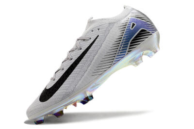 Nike Air Zoom Mercurial Vapor 16 Elite FG Low-Tops Soccer Cleats - Grey/Black/Blue