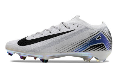 Nike Air Zoom Mercurial Vapor 16 Elite FG Low-Tops Soccer Cleats - Grey/Black/Blue