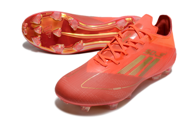 Adidas F50 Elite FG Low-Tops Soccer Cleats - Red/Gold
