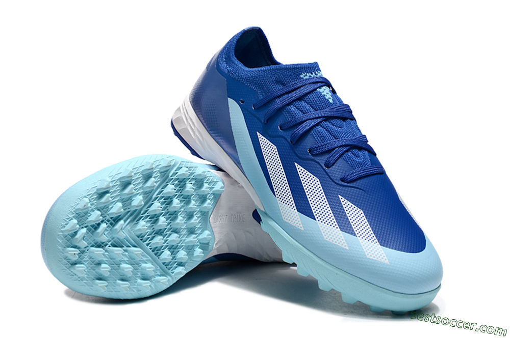 Adidas X Speedportal.1 TF Low-Tops Soccer Shoes - Blue/White/Jade 3