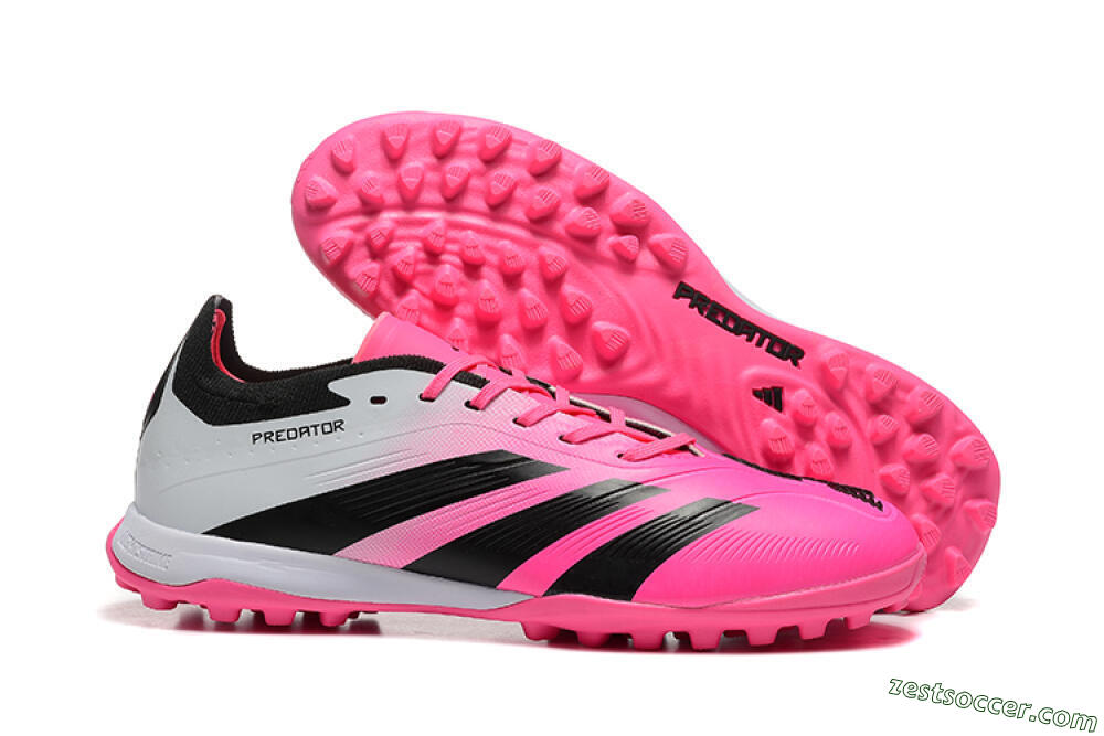 Adidas Predator 24 Elite TF Low-Tops Soccer Shoes - Pink/Black/White 0