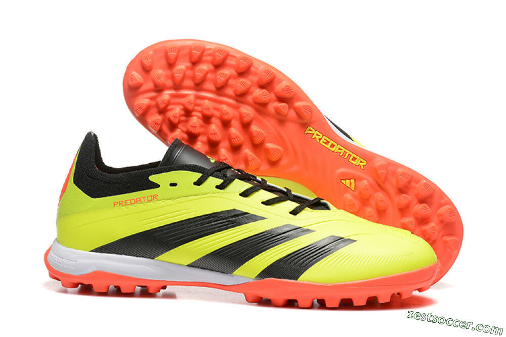 Adidas Predator 24 Elite TF Low-Tops Soccer Shoes - Yellow/Black/Red 0