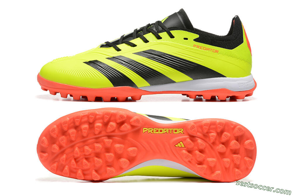 Adidas Predator 24 Elite TF Low-Tops Soccer Shoes - Yellow/Black/Red 1