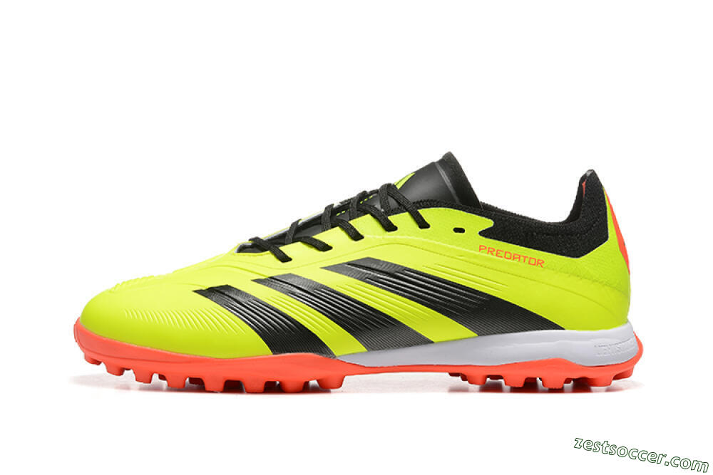 Adidas Predator 24 Elite TF Low-Tops Soccer Shoes - Yellow/Black/Red 2