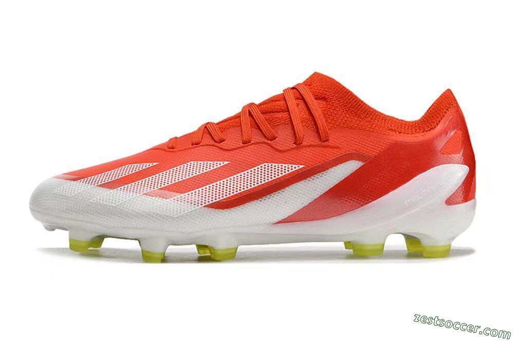 Adidas X Speedportal.1 FG Low-Tops Soccer Cleats - Red/White/Yellow 2