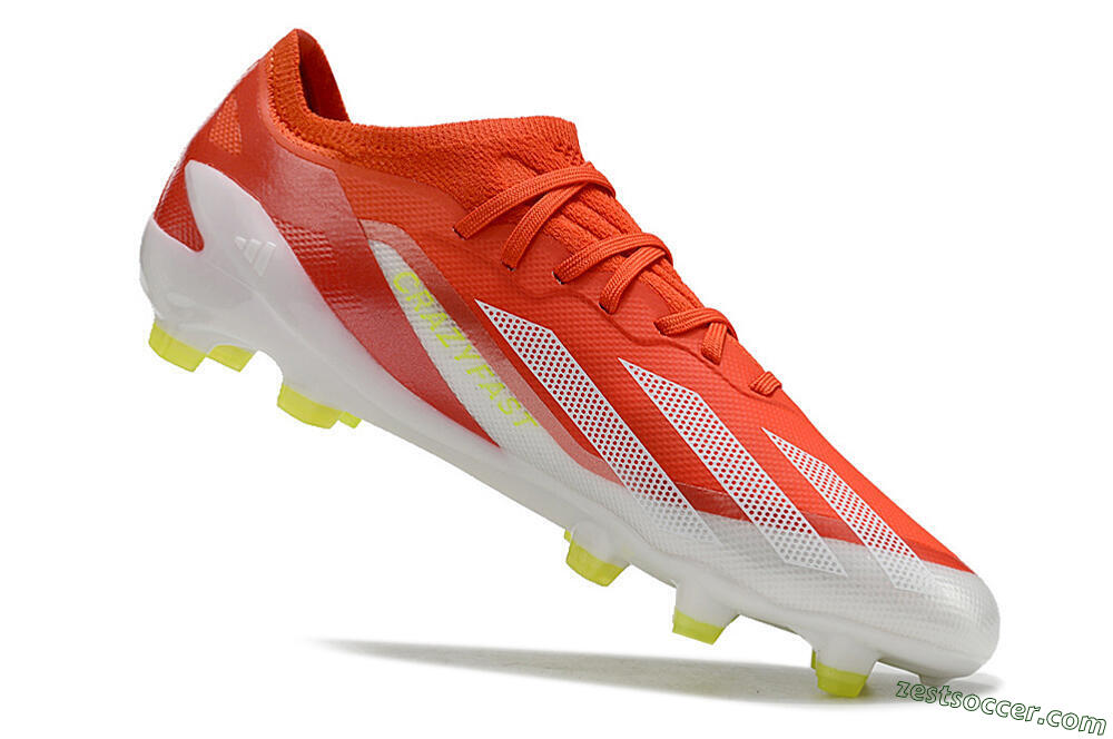 Adidas X Speedportal.1 FG Low-Tops Soccer Cleats - Red/White/Yellow 4