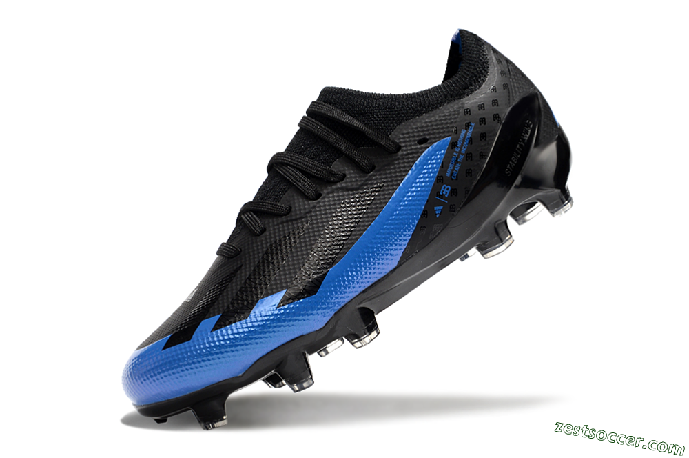 Adidas X Speedportal.1 FG Low-Tops Soccer Cleats - Black/Blue 5