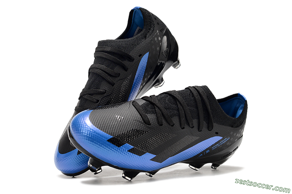Adidas X Speedportal.1 FG Low-Tops Soccer Cleats - Black/Blue 3