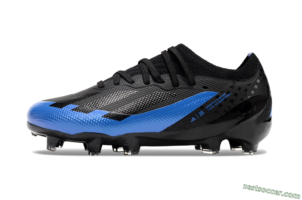 Adidas X Speedportal.1 FG Low-Tops Soccer Cleats - Black/Blue 2