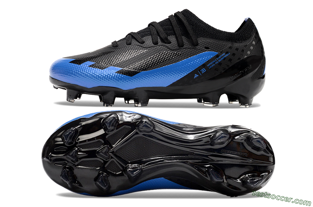 Adidas X Speedportal.1 FG Low-Tops Soccer Cleats - Black/Blue 1