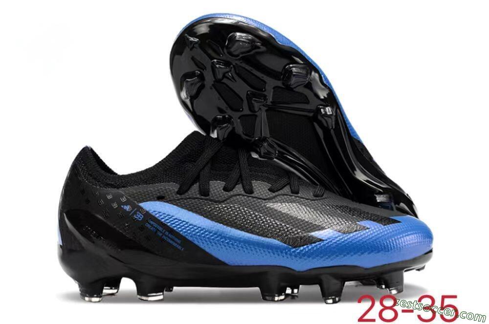 Adidas X Speedportal.1 FG Low-Tops Soccer Cleats - Black/Blue 0