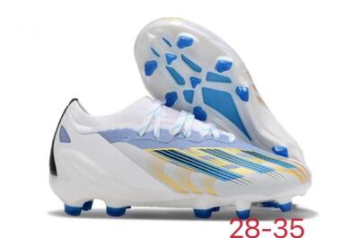 Adidas X Speedportal.1 FG Low-Tops Soccer Cleats - White/Blue/Gold