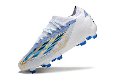 Adidas X Speedportal.1 FG Low-Tops Soccer Cleats - White/Blue/Gold