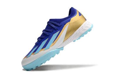 Adidas X Speedportal.1 TF Low-Tops Soccer Shoes - Blue/Gold/White