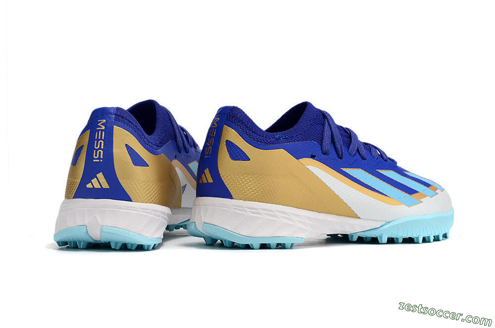 Adidas X Speedportal.1 TF Low-Tops Soccer Shoes - Blue/Gold/White 7