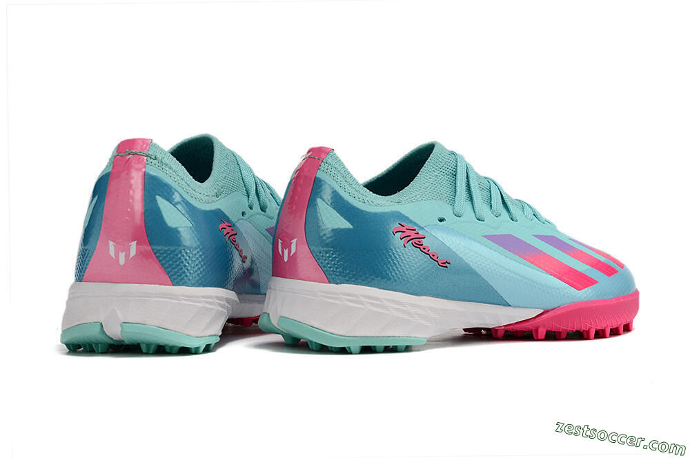 Adidas X Speedportal.1 TF Low-Tops Soccer Shoes - Jade/Pink/Purple 7