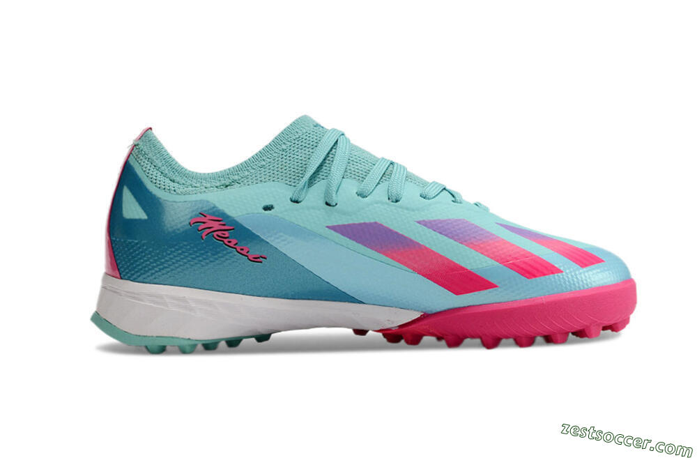 Adidas X Speedportal.1 TF Low-Tops Soccer Shoes - Jade/Pink/Purple 6