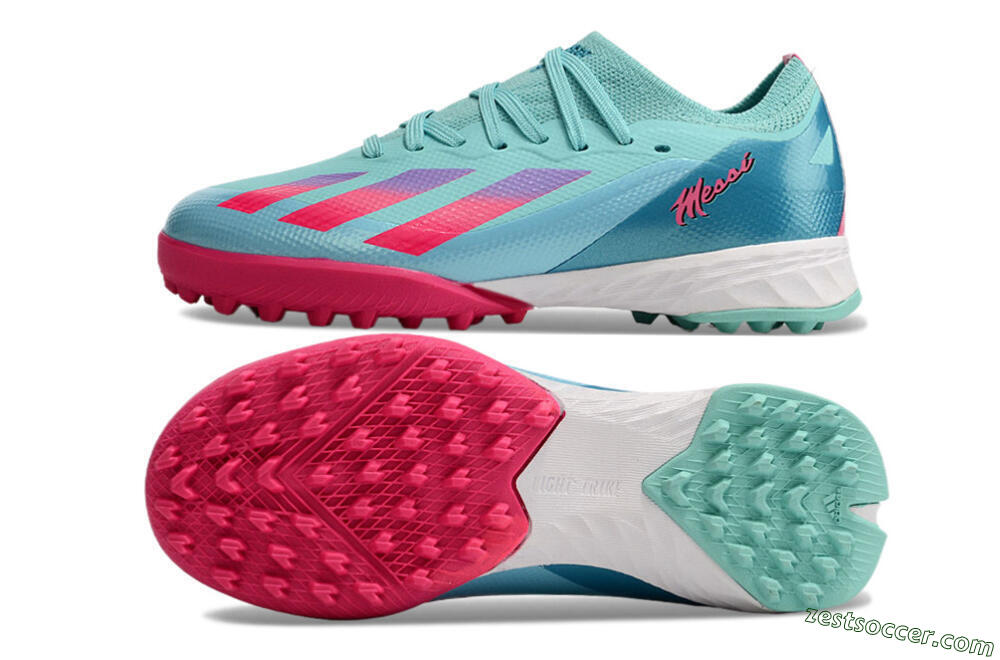 Adidas X Speedportal.1 TF Low-Tops Soccer Shoes - Jade/Pink/Purple 1