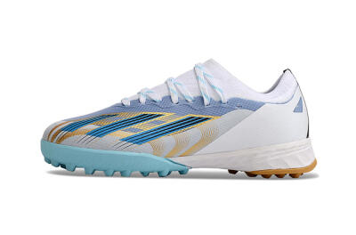 Adidas X Speedportal.1 TF Low-Tops Soccer Shoes - White/Gold/Blue