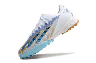 Adidas X Speedportal.1 TF Low-Tops Soccer Shoes - White/Gold/Blue