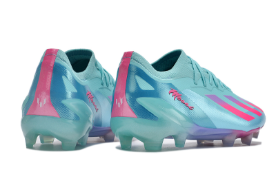 Adidas X Speedportal.1 FG Low-Tops Soccer Cleats - Jade/Pink/Purple