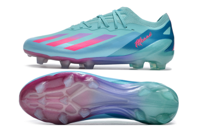 Adidas X Speedportal.1 FG Low-Tops Soccer Cleats - Jade/Pink/Purple