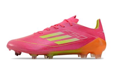 Adidas F50 Elite FG Low-Tops Soccer Cleats - Pink/Yellow/Orange