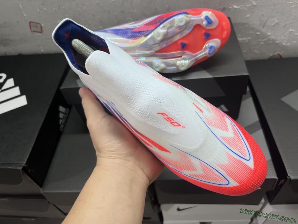 Adidas F50 Adizero FG Low-Tops Soccer Cleats - Red/White/Blue