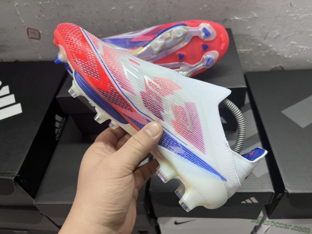 Adidas F50 Adizero FG Low-Tops Soccer Cleats - Red/White/Blue