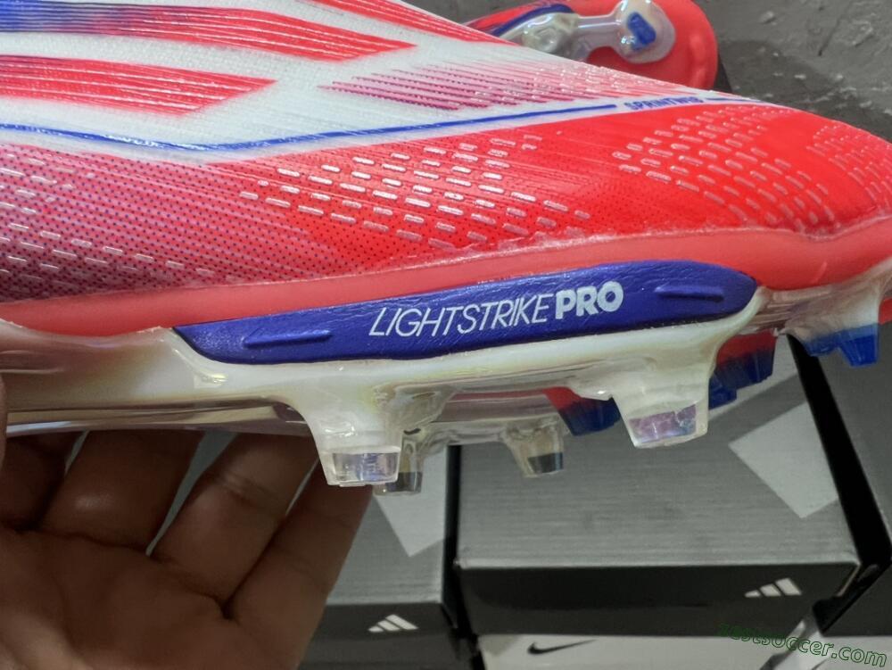 Adidas F50 Adizero FG Low-Tops Soccer Cleats - Red/White/Blue