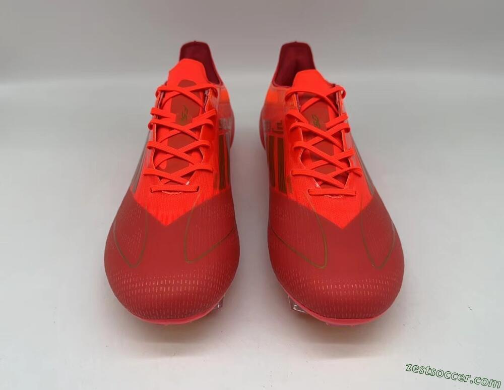 Adidas F50 Elite FG Low-Tops Soccer Cleats - Red/Gold