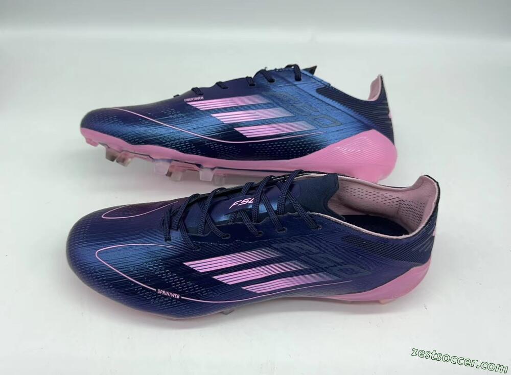 Adidas F50 Elite FG Low-Tops Soccer Cleats - Blue/Pink/Black