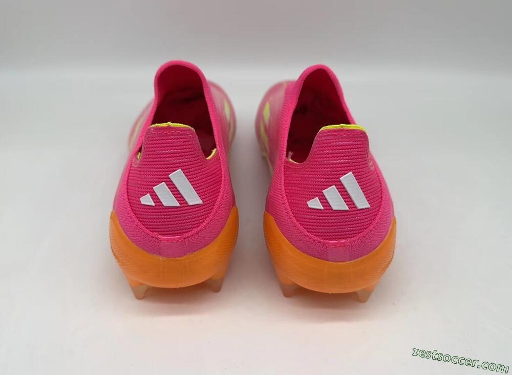 Adidas F50 Elite FG Low-Tops Soccer Cleats - Pink/Yellow/Orange