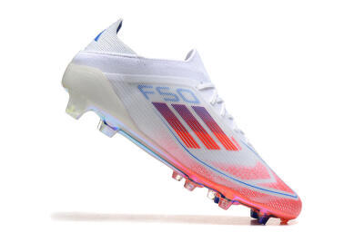 Adidas F50 Elite FG Low-Tops Soccer Cleats - White/Red/Blue