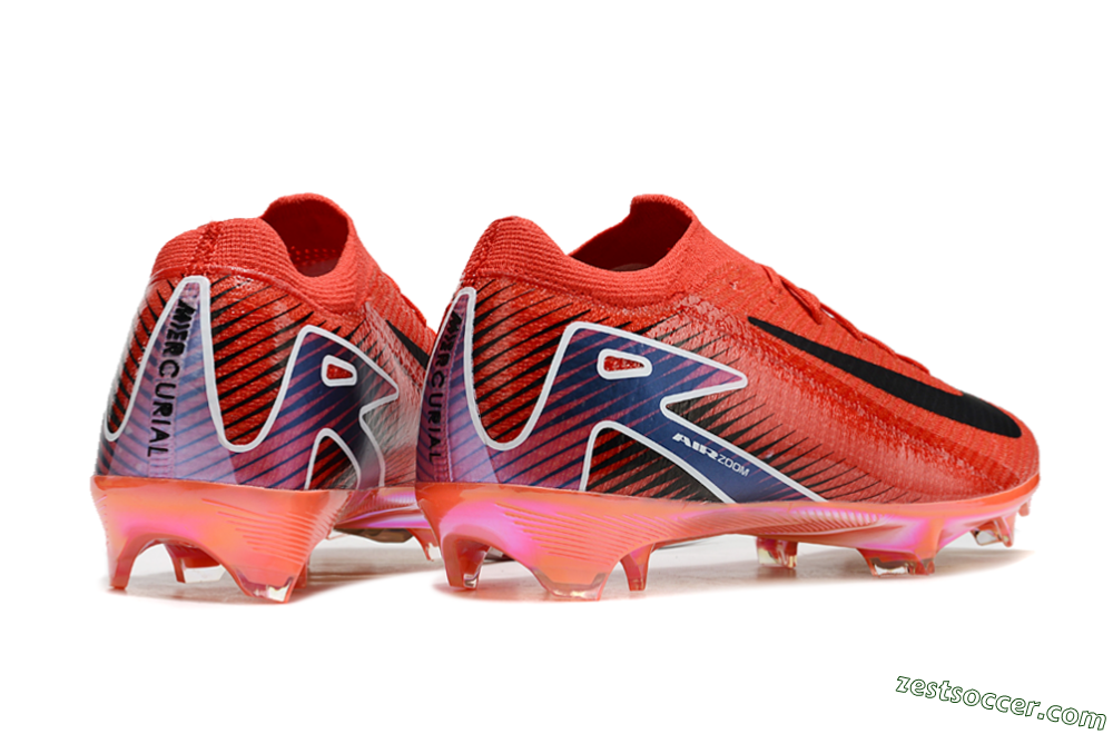 Nike Air Zoom Mercurial Vapor 16 Elite FG Low-Tops Soccer Cleats - Red/Black/White/Gold 5