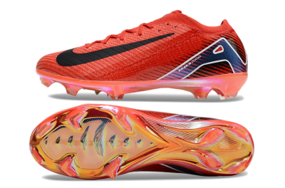 Nike Air Zoom Mercurial Vapor 16 Elite FG Low-Tops Soccer Cleats - Red/Black/White/Gold