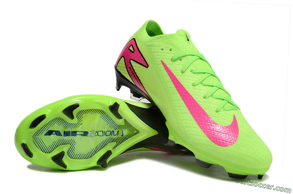 Nike Air Zoom Mercurial Vapor 16 Elite FG Low-Tops Soccer Cleats - Jade/Pink/Black 3