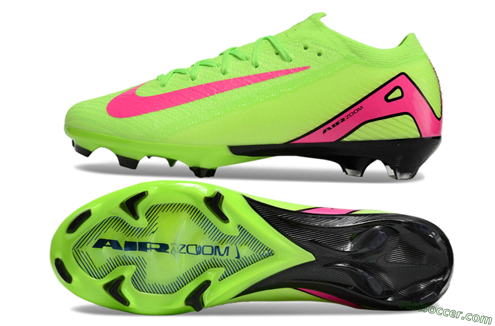 Nike Air Zoom Mercurial Vapor 16 Elite FG Low-Tops Soccer Cleats - Jade/Pink/Black 1