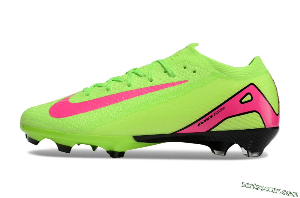 Nike Air Zoom Mercurial Vapor 16 Elite FG Low-Tops Soccer Cleats - Jade/Pink/Black 2