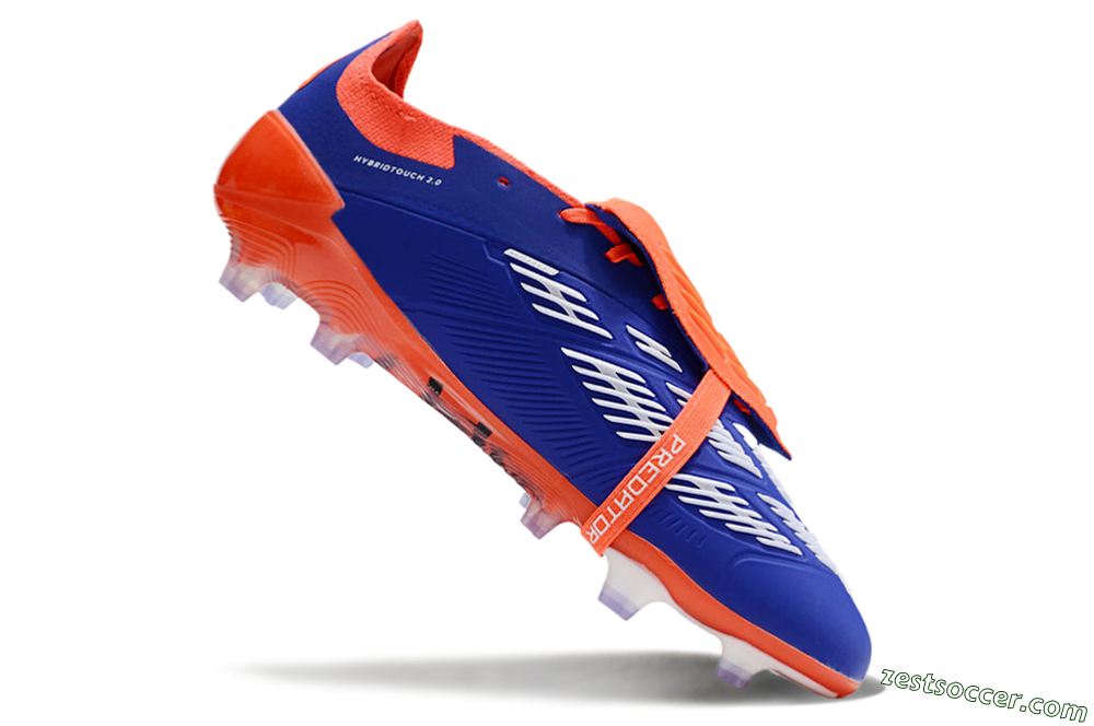 Adidas Predator Elite Foldover Tongue FG Low-Tops Soccer Cleats - Blue/White/Red 4