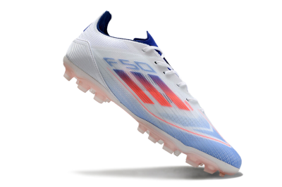 Adidas F50 Elite AG Low-Tops Soccer Cleats - White/Blue/Red