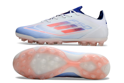 Adidas F50 Elite AG Low-Tops Soccer Cleats - White/Blue/Red